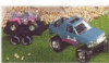 - ZooScape - Hard Body - Husky Hitch-Ups - Blue Truck with Dune Buggy