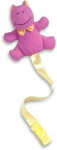 Noah's Pacifier Clip - Hippo - 13"