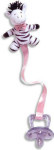 Noah's Pacifier Clip - Zebra - 13"