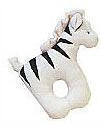 Rattle Animal - Zebra - 6"