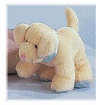 Li'l Pups - Squeaker Puppy - White/Blue - 5"