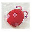 Soft Velour Rattle - Lady Bug - 5"