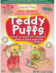Wheat Free Cereal Snack - Teddy Puffs Apple Cinnamon