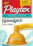 NaturaLatch Latex Fast Flow Nipple - 2 Pack