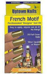 Uptown Nails - Pre-Decorated Nail Kit - French Motif - GOTHAM