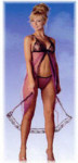 Sheer & Lace Gown with Panty - 1X - White