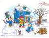 Wood Peg Puzzle - Snow Scene