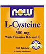 L-Cysteine - 500 mg - with Vitamin B-6 and C