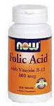 Folic Acid - 800 mcg - with Vitamin B12
