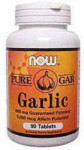 Pure Gar Garlic - 600 mg Guaranteed Potency - 5000 mcg Allicin Potential