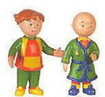 Caillou and Leo - Collectible Figure set