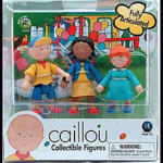 Caillou and Friends - Set of 3 Figures - Caillou, Rosie and Clementine