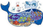 1-2-3 Whale - Shaped Floor Puzzle