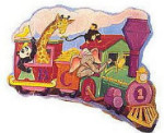 ABC Train - Shaped Floor Puzzle