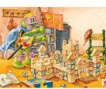 Franklin Builds a Castle - Floor Puzzle with Carry Case - 24 Pieces