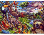 Rainforest Roundup - Puzzle Within a Puzzle - 100 Pieces