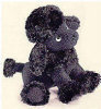 Frenchie The Poodle - Black - 7" - Luv Pets Collection