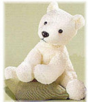 Cubbett Bear - White - 7" - Luv Pets Collection