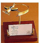 Airplane Business Card Holder - Pewter