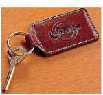 Bonded Leather Keyring - Champion