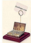 Pewter Photo / Memo Holder - Laptop