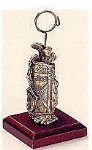 Pewter Photo / Memo Holder - Golfbag
