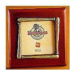 Pewter Accented Wooden Frame - Baseball Bat