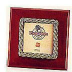 Brass Accented Wooden Frame - Rope