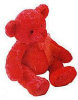 Scarlet - 9" Luster-Silk Bear with Ribbon