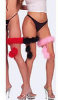 Maribou Garter - Coquette - Black / One Size