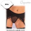 Satin Lycra Garter Belt - Coquette - White