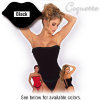 Stretch Velvet Corset with Lace-Up Back and Thong - Coquette - Black / Small