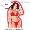 Heart Lace Bikini - Coquette - White / One Size