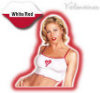 Heart Camisole - Coquette - White/Red - Large