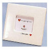 Photo Frame - Ceramic Embossed with Glass Inserts - I Love You by Russ