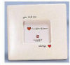 Photo Frame - Ceramic Embossed with Glass Inserts - You And Me Always by Russ