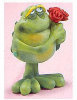 Toadily Yours Frog Figurines - SculptStone - Flower