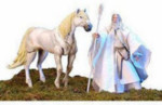 The Two Towers - Gandalf the White and Shadowfax - Deluxe Horses