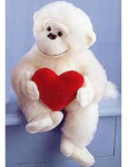 Mambo Monkey - 18" with Velour Heart