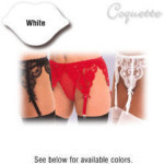 Lace Garter Belt - Coquette - White