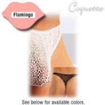 Lycra Thong with Side Clasps - Coquette - Flamingo, One Size