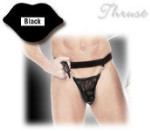 Wetlook Fantasy G - String with Clips - Black, One Size