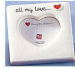 Photo Magnet - Embossed Ceramic - All My Love / 3"