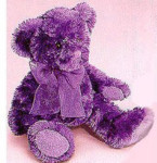 Lavinia Lilac Scented Beanbag Bear - Purple / 9"