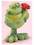 Toadily Yours Frog Figurines - SculptStone - Flower