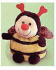 Bug Hugs - Plush Velour Beanbags - Bee