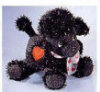 /trait101300/questc100029/critiquet120236Russ Berrie - Toys products - GiGi - Poodles with Hearts and Sparkles - Black
