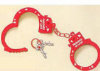 Love Cuffs Plastic Handcuffs with Message - "Prisoner of Love"