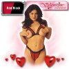 Patent Peek-a-Boo Set - Allure - Red/Black - One Size