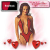 Patent Slingshot Teddy - Allure - Red/Black - One Size